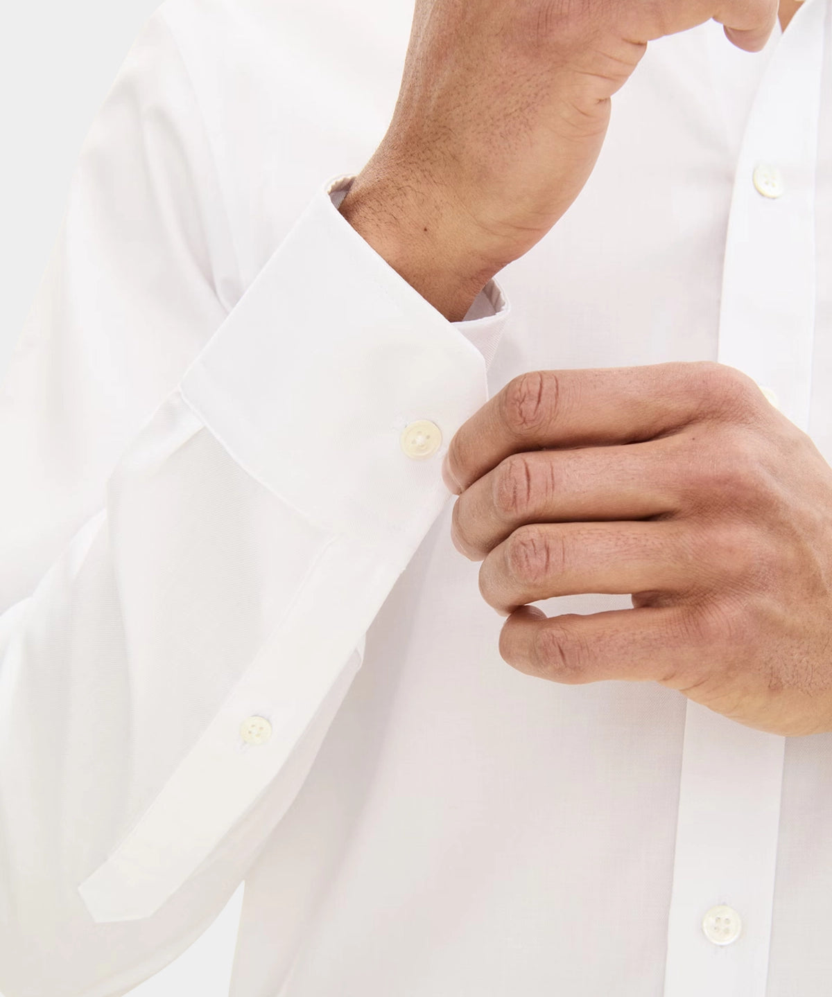 Reg Fit Cut Away Non Iron Shirt Twill - White - Hugo Sthlm