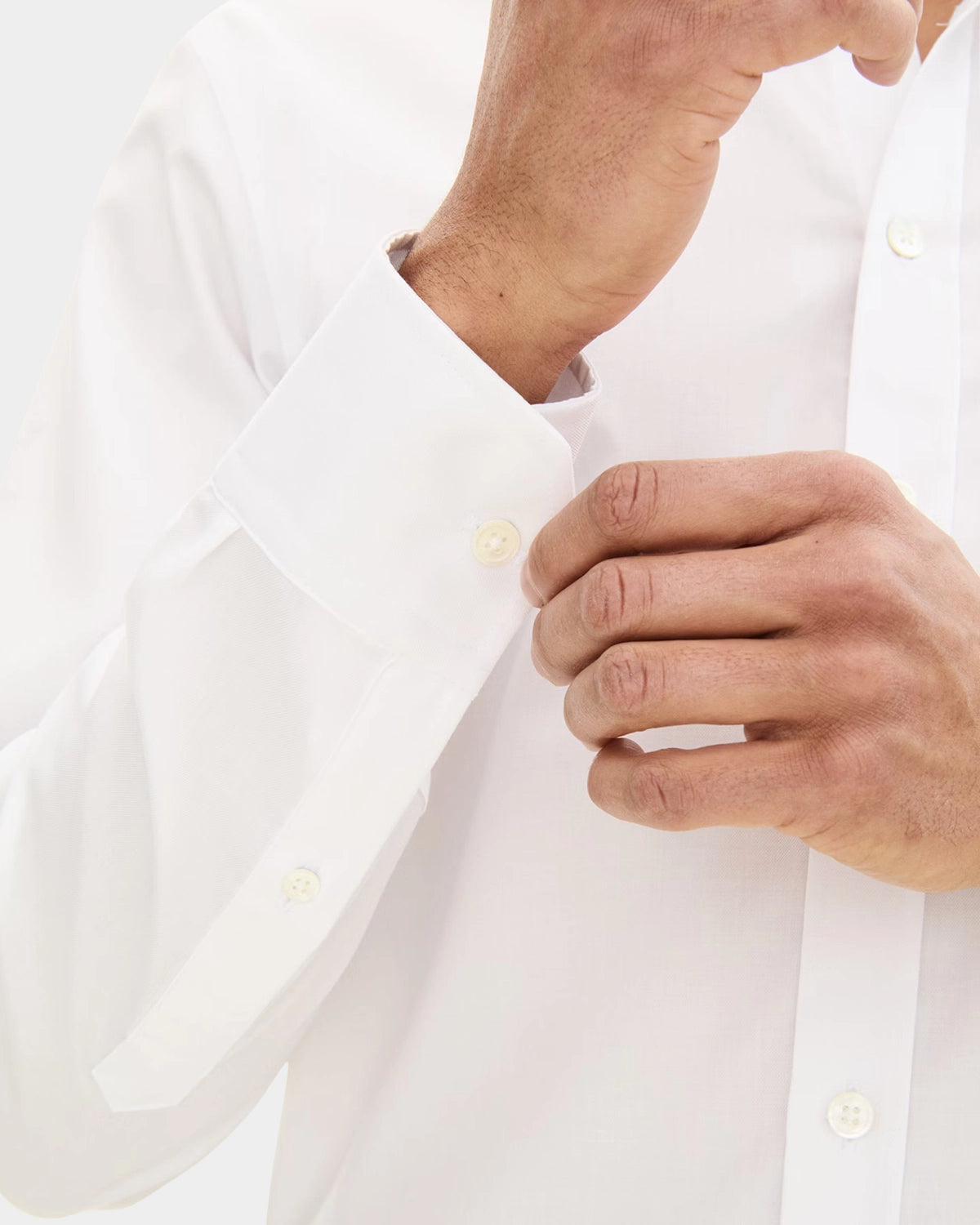 Reg Fit Cut Away Non Iron Shirt Twill - White - Hugo Sthlm