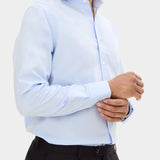 Reg Fit Cut Away Non Iron Shirt Twill - Blue - Hugo Sthlm