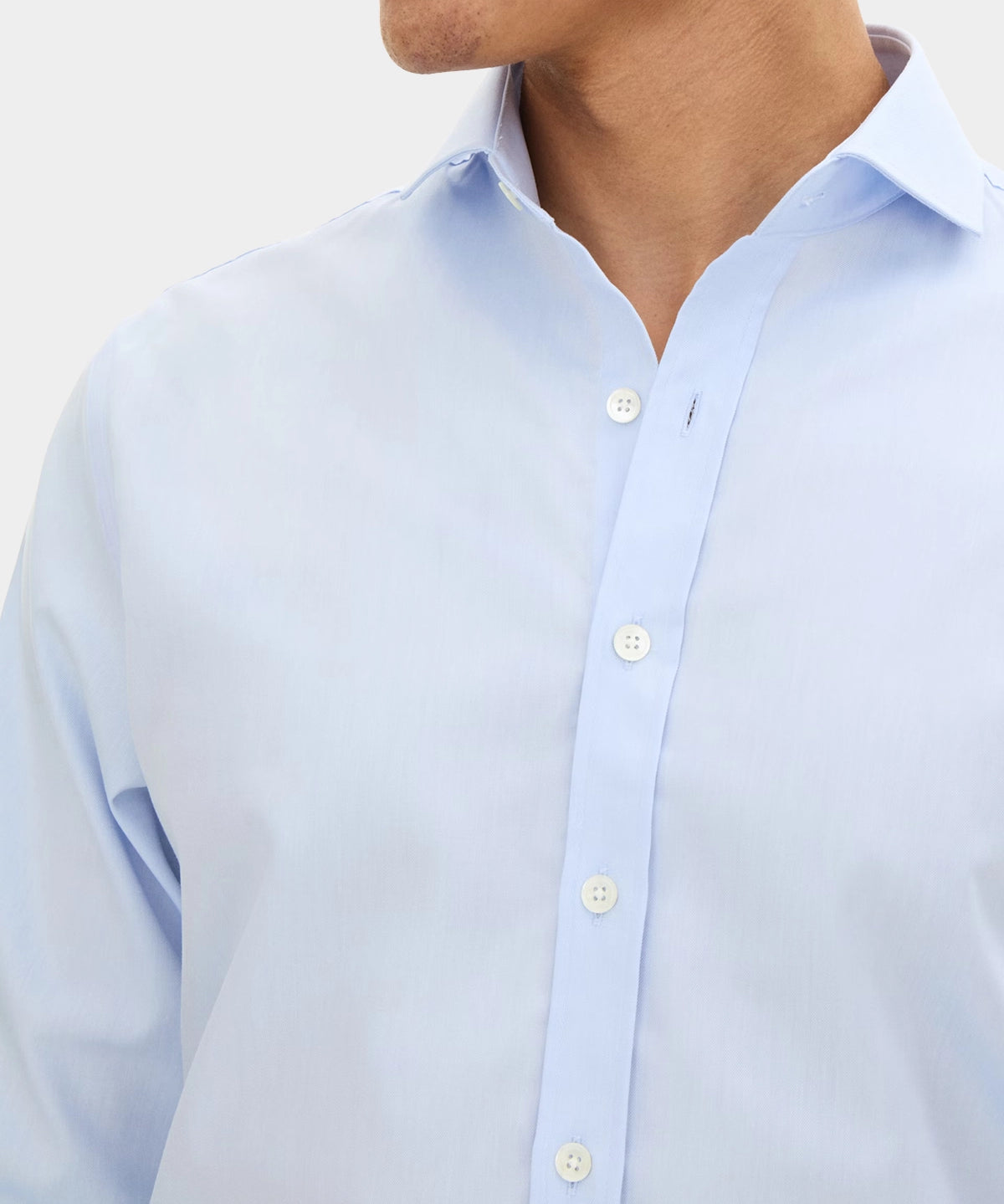 Reg Fit Cut Away Non Iron Shirt Twill - Blue - Hugo Sthlm