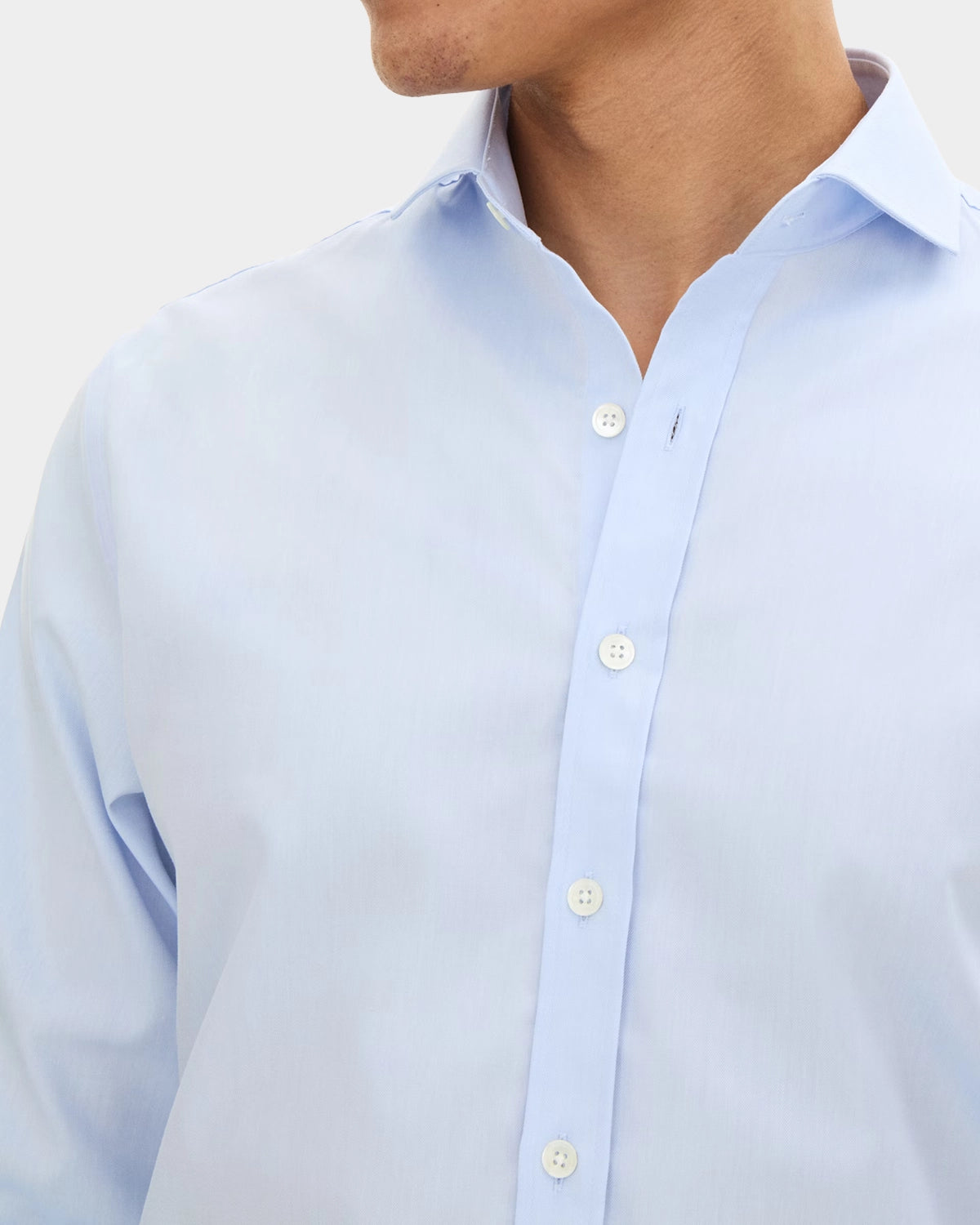 Reg Fit Cut Away Non Iron Shirt Twill - Blue - Hugo Sthlm