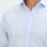 Reg Fit Cut Away Non Iron Shirt Twill - Blue - Hugo Sthlm