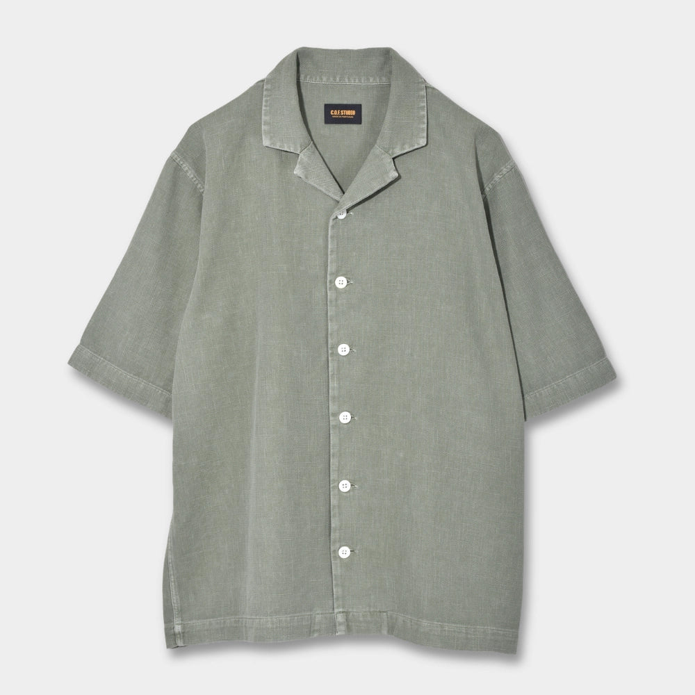 Relax Camp Shirt Wavy Twill - Moss - Hugo Sthlm