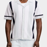 Remus Resort Collar Knit Polo - Skywriting - Hugo Sthlm