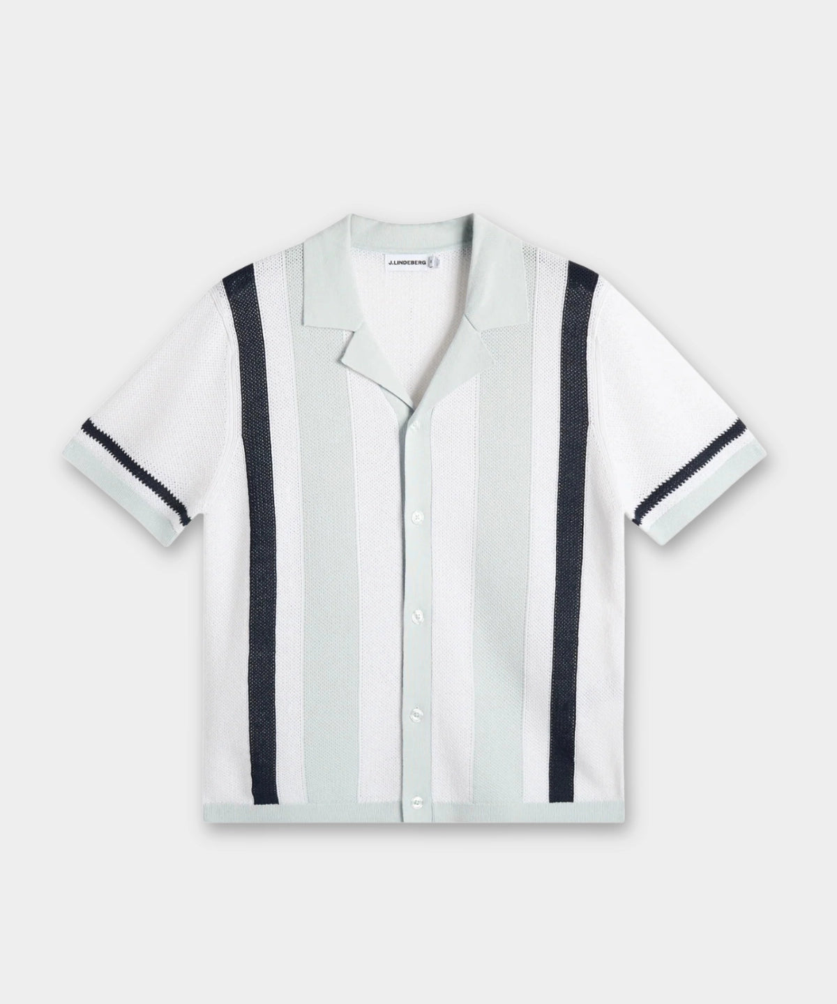 Remus Resort Collar Knit Polo - Skywriting - Hugo Sthlm