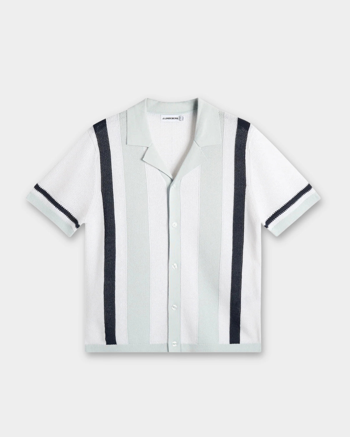 Remus Resort Collar Knit Polo - Skywriting - Hugo Sthlm