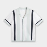 Remus Resort Collar Knit Polo - Skywriting - Hugo Sthlm