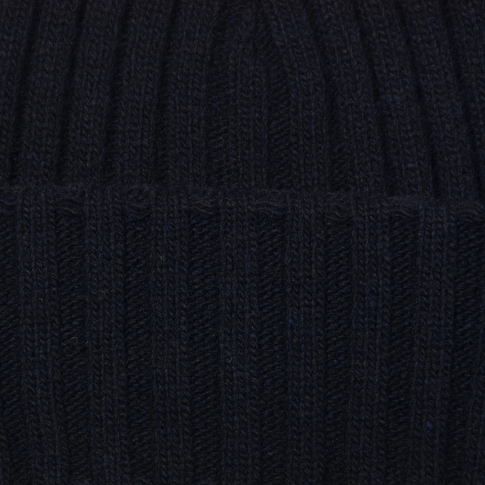 Ribbed Hat Wool Blend - Navy - Hugo Sthlm