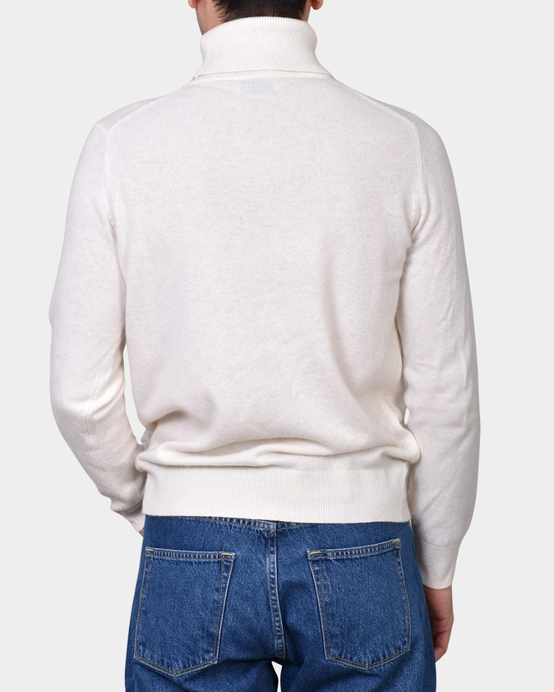 Rollneck Cash/Blend - White - Hugo Sthlm