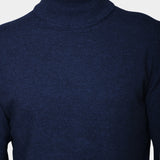 Rollneck Cash/Blend - Blue - Hugo Sthlm