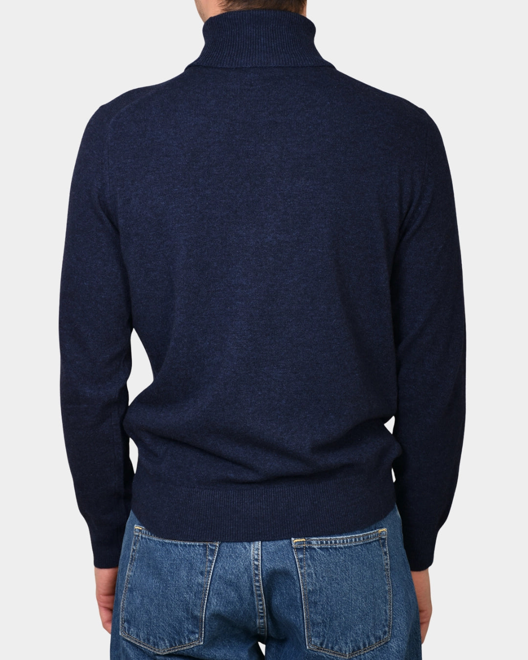 Rollneck Cash/Blend - Blue - Hugo Sthlm