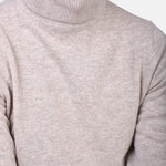 Rollneck Cash/Blend - Sand - Hugo Sthlm