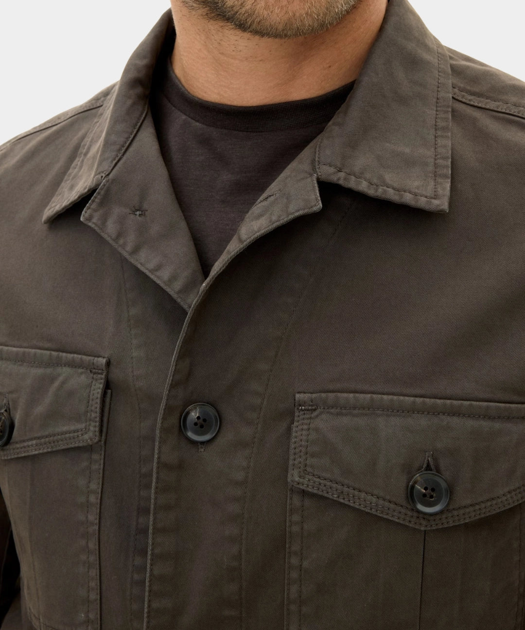 Safari Shirt Jacket - Army Green - Hugo Sthlm