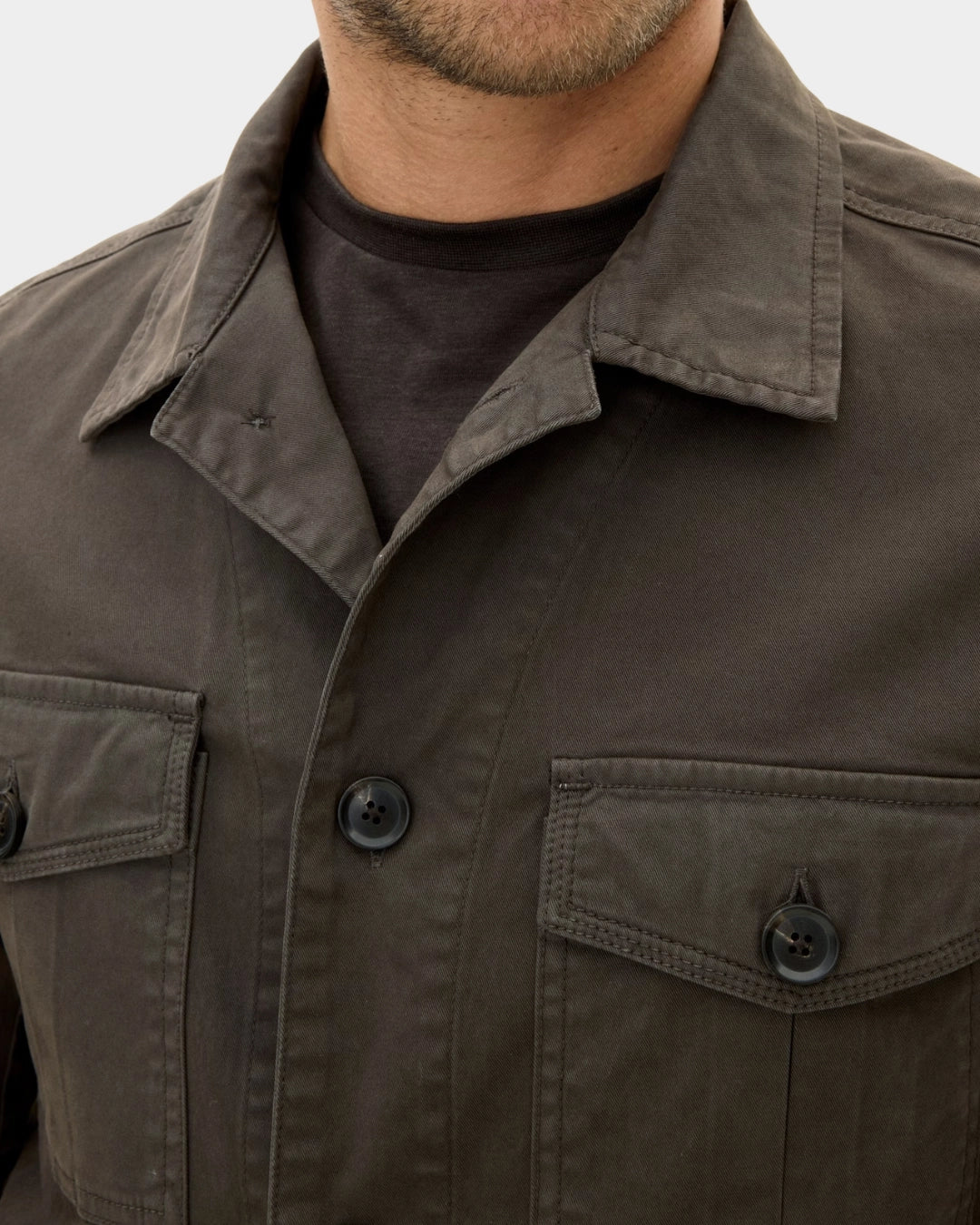 Safari Shirt Jacket - Army Green - Hugo Sthlm
