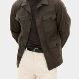 Safari Shirt Jacket - Army Green - Hugo Sthlm