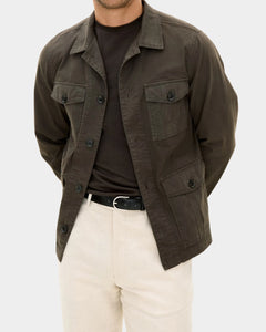 Safari Shirt Jacket - Army Green - Hugo Sthlm