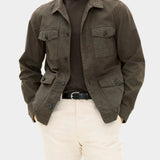 Safari Shirt Jacket - Army Green - Hugo Sthlm