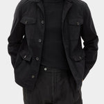 Safari Shirt Jacket - Black - Hugo Sthlm
