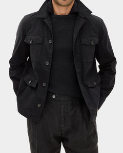 Safari Shirt Jacket - Black - Hugo Sthlm