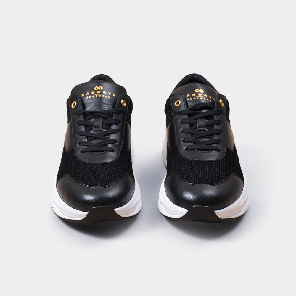 Runner Leather/Mesh - Black - Hugo Sthlm