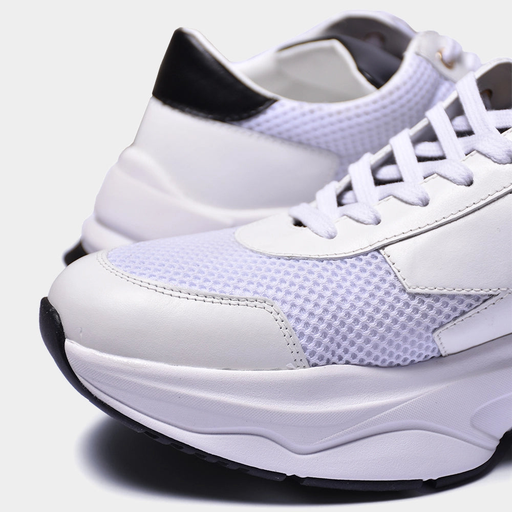 Runner Leather/Mesh - White - Hugo Sthlm