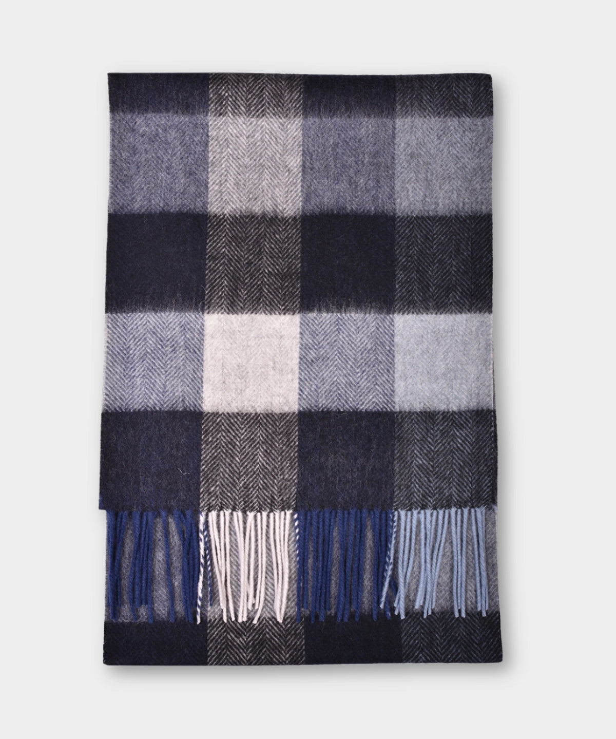 Scarf Lambswool Check - Black - Hugo Sthlm