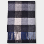 Scarf Lambswool Check - Black - Hugo Sthlm