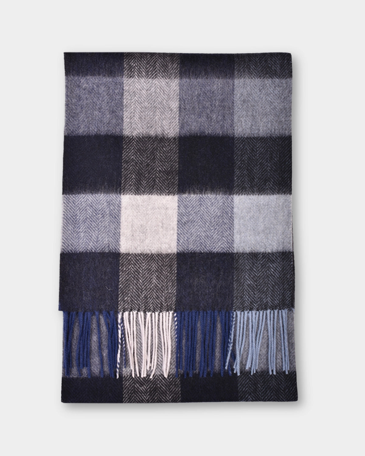 Scarf Lambswool Check - Black - Hugo Sthlm
