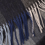 Scarf Lambswool Check - Black - Hugo Sthlm
