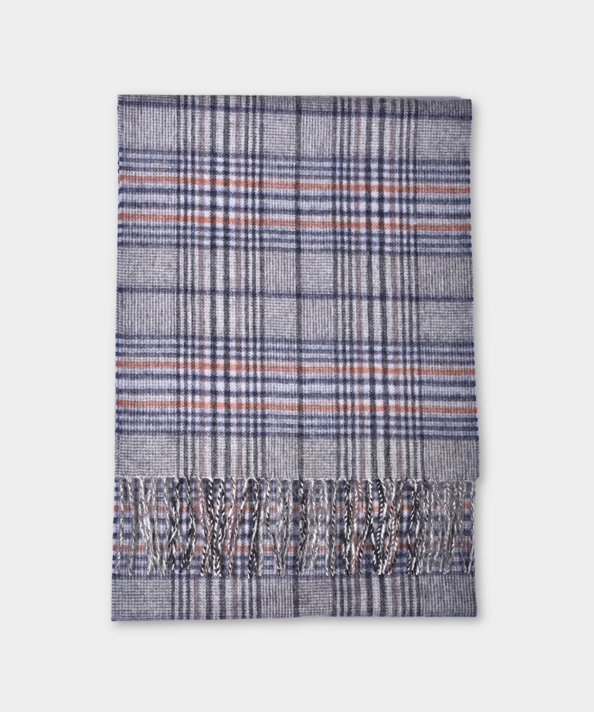 Scarf Lambswool Check - Blue - Hugo Sthlm