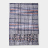 Scarf Lambswool Check - Blue - Hugo Sthlm