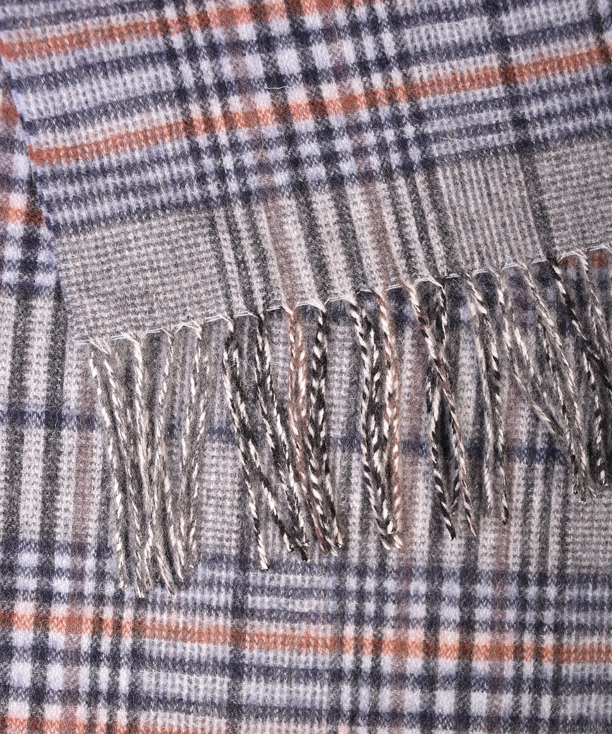 Scarf Lambswool Check - Blue - Hugo Sthlm