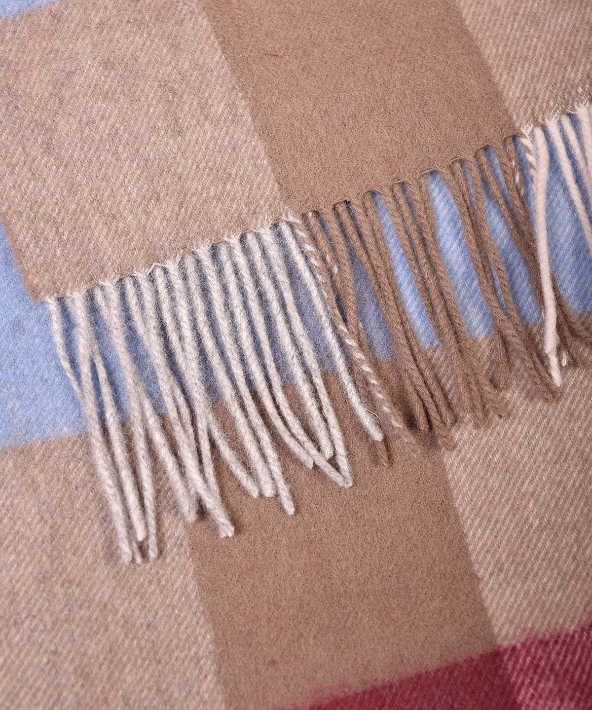 Scarf Lambswool Check - Camel - Hugo Sthlm