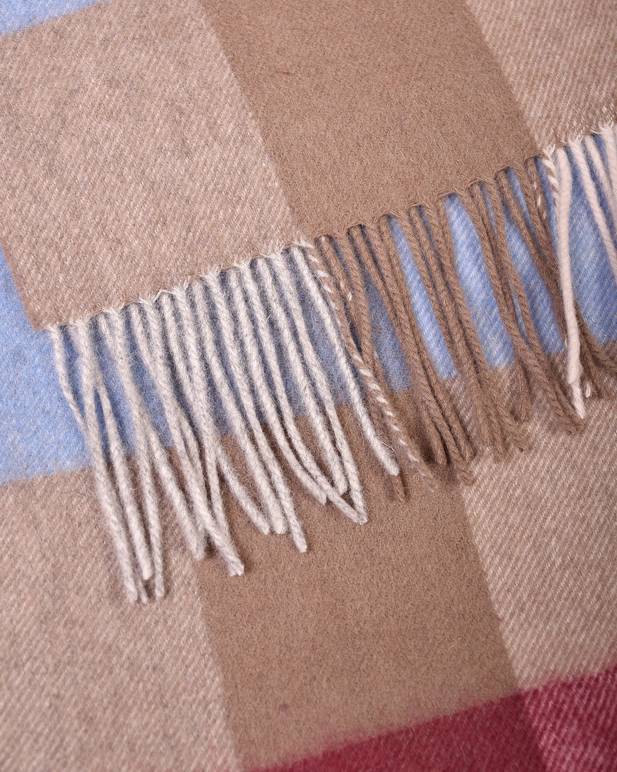 Scarf Lambswool Check - Camel - Hugo Sthlm