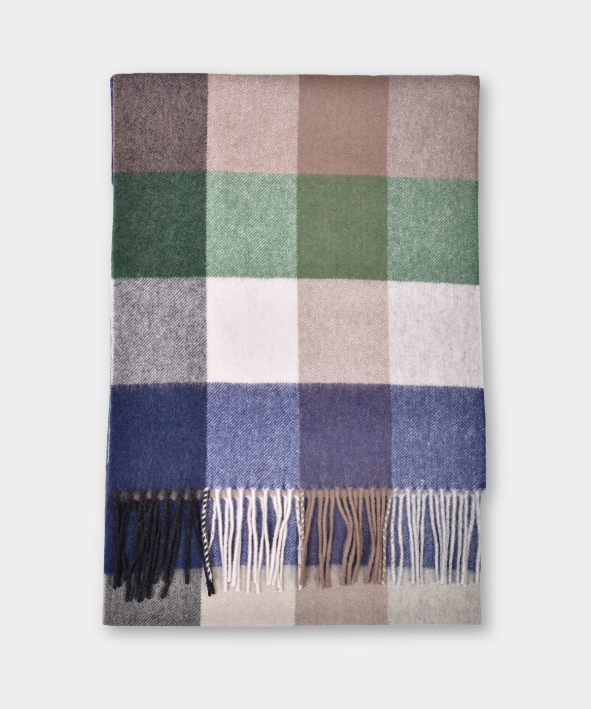 Scarf Lambswool Check - Navy - Hugo Sthlm