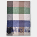Scarf Lambswool Check - Navy - Hugo Sthlm