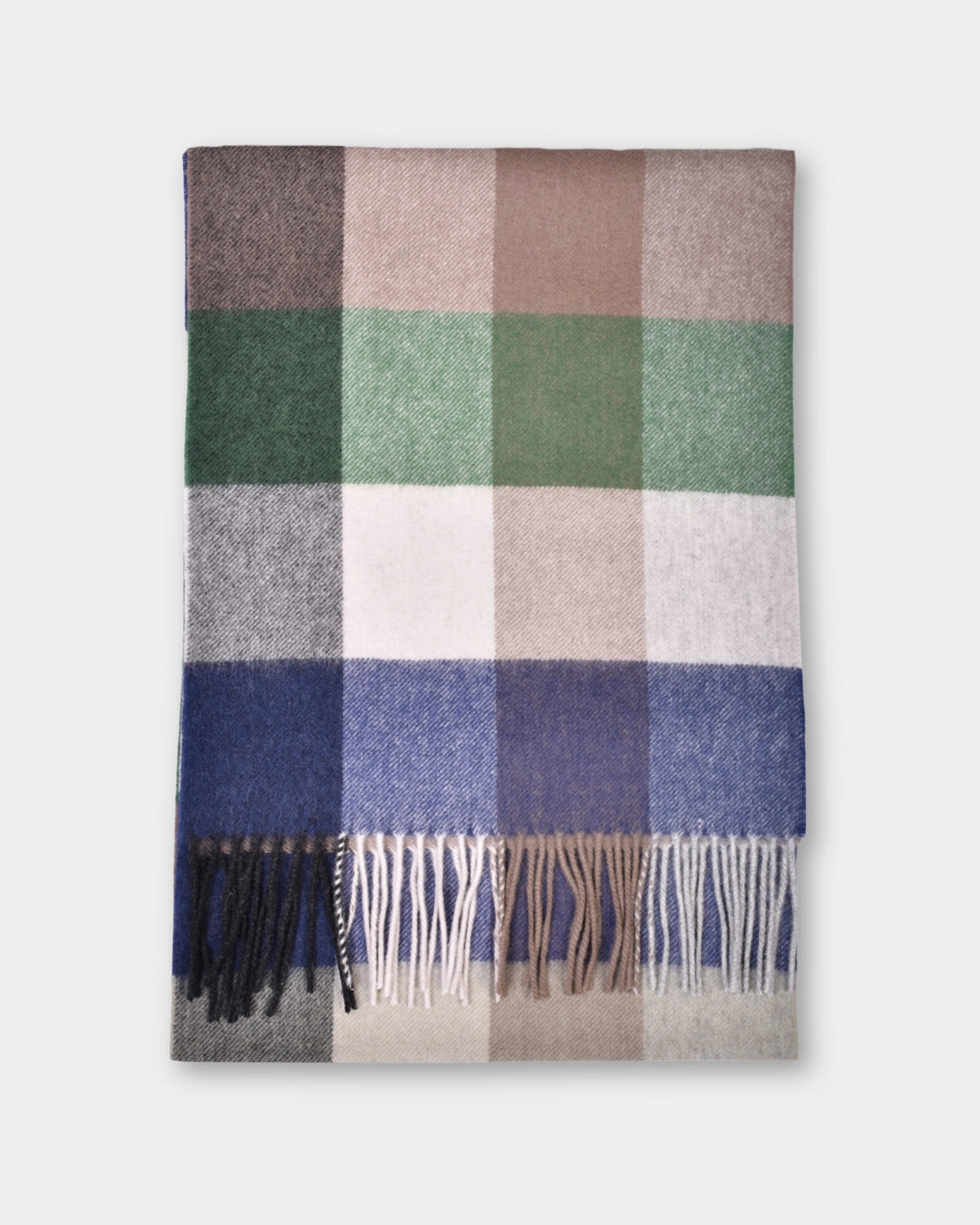 Scarf Lambswool Check - Navy - Hugo Sthlm