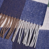 Scarf Lambswool Check - Navy - Hugo Sthlm
