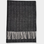 Scarf Lambswool Herringbone - Antracite - Hugo Sthlm