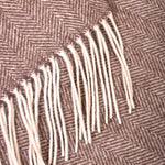 Scarf Lambswool Herringbone - Nougat - Hugo Sthlm