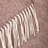 Scarf Lambswool Herringbone - Nougat - Hugo Sthlm