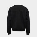 Seaham Boiled Wool Cardigan - Black
