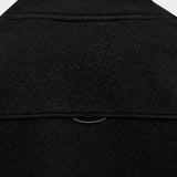 Seaham Boiled Wool Cardigan - Black