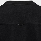 Seaham Boiled Wool Crew - Black