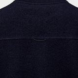 Seaham Boiled Wool Crew - Navy