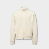 Seaham Boiled Wool Track Top - Off White