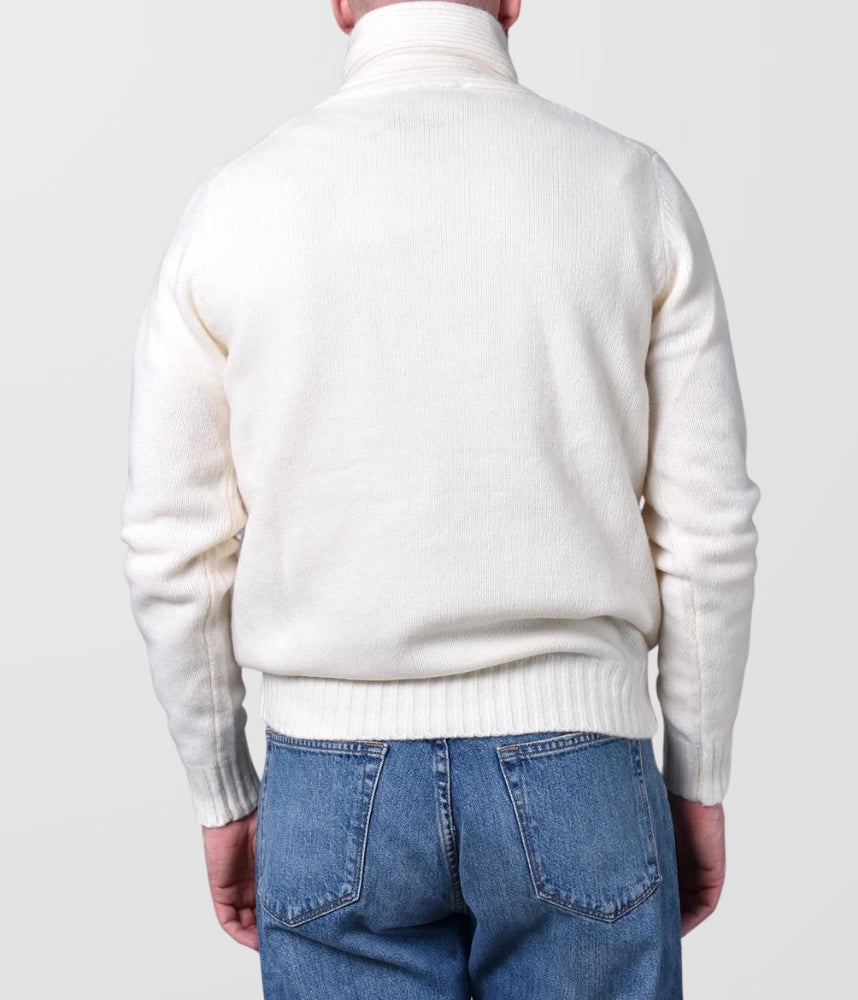 Shawl Button Collar - Cream - Hugo Sthlm