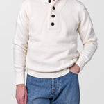Shawl Button Collar - Cream - Hugo Sthlm
