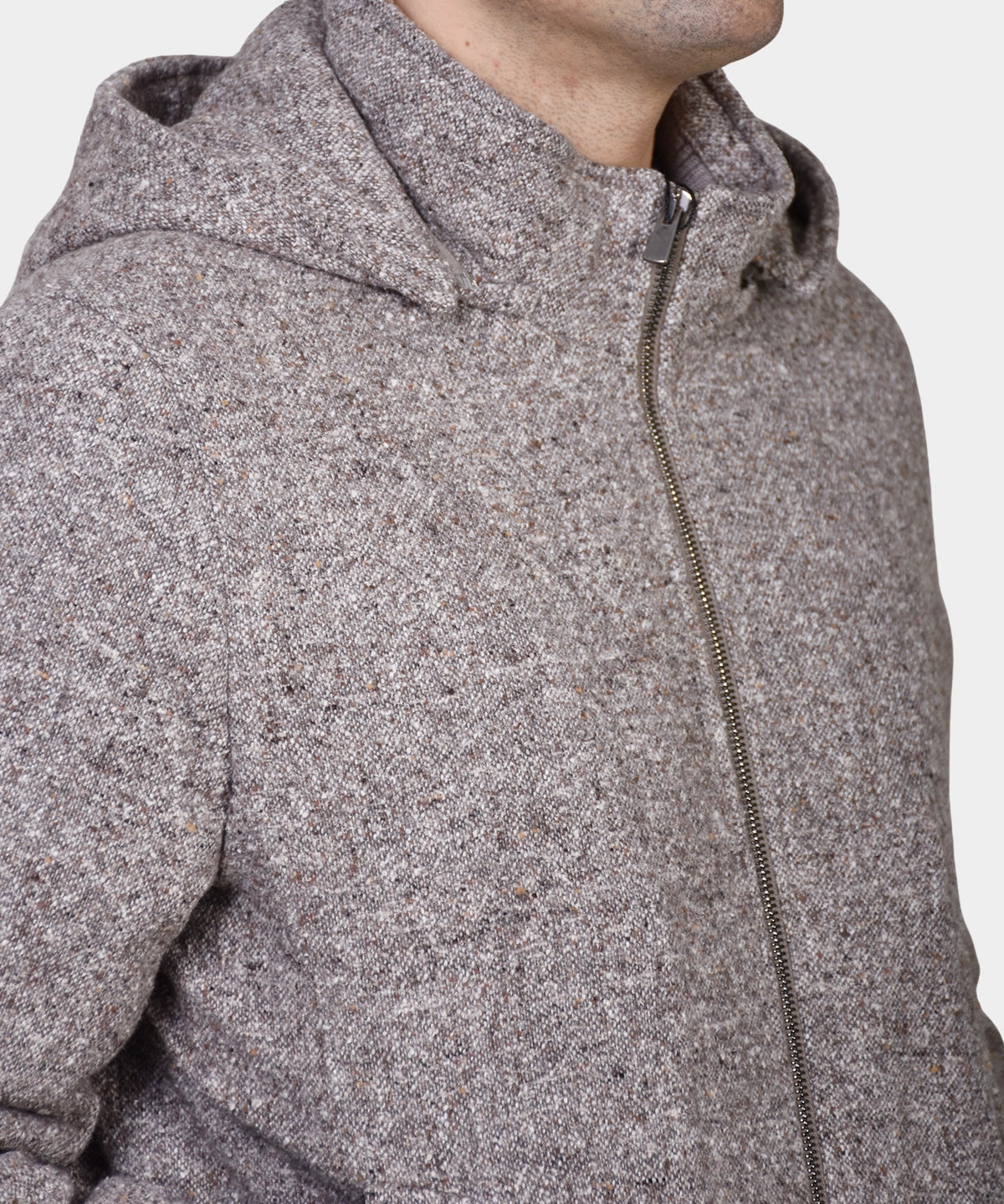 Short Jacket Donegal - Brown - Hugo Sthlm