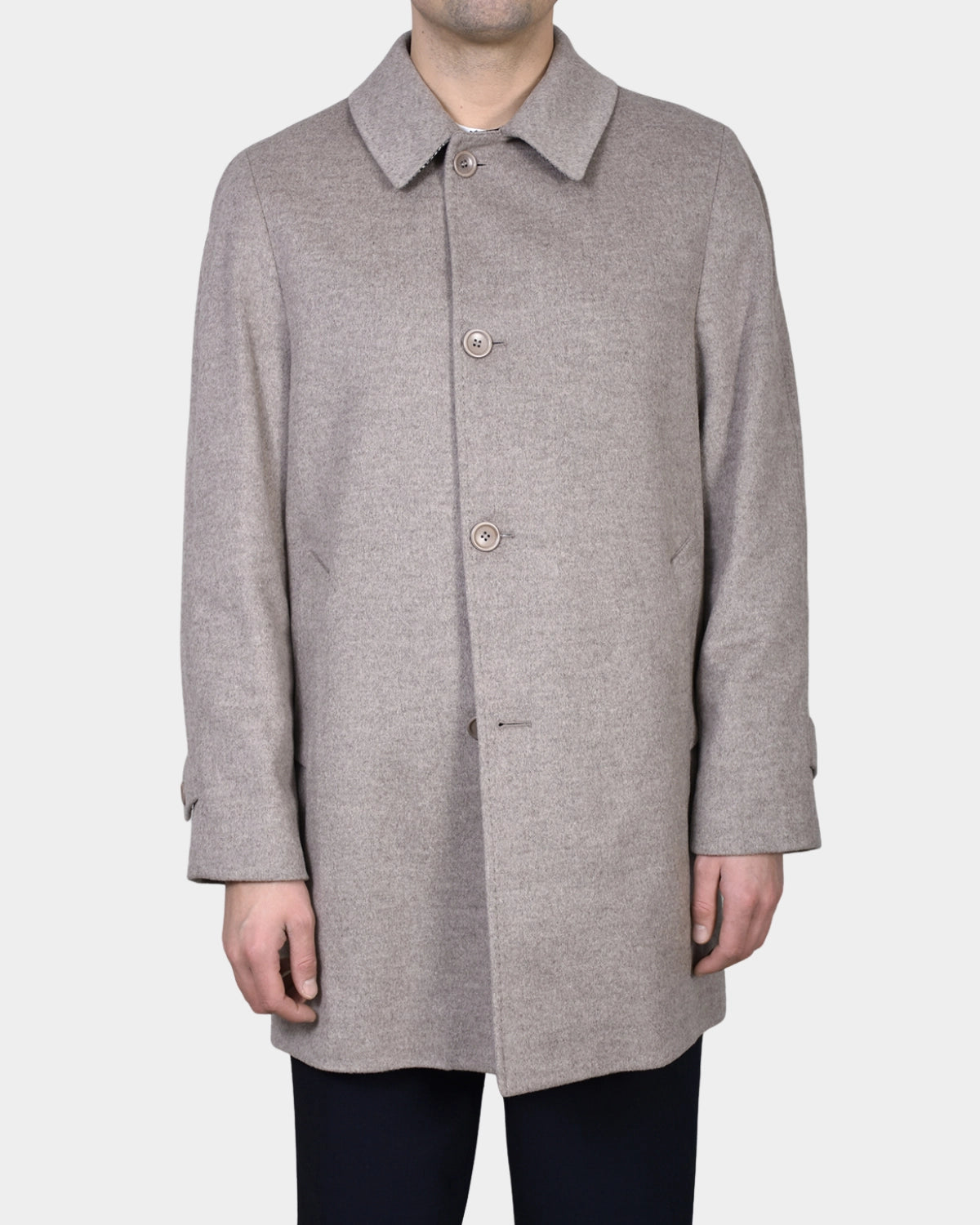 Single Button Coat - Beige - Hugo Sthlm